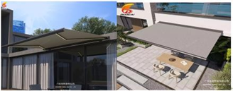 Adjusting accessories of awning allow shading Angle to change