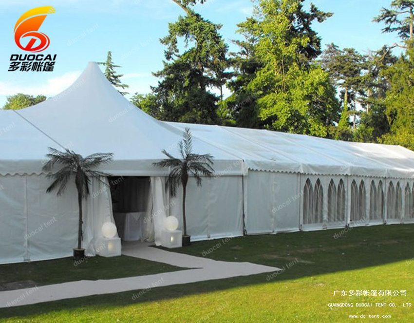 Mixed marquee tent with side walls PVC from chinese supplier