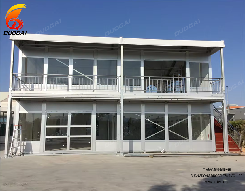 High Quality Aluminum Structure Glass Doors and Windows Double Decker Dormitory