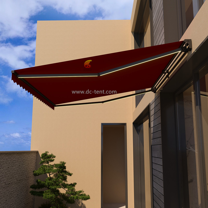 5M large arm DC-TENT Retractable awning: The ideal shade companion for outdoor Spaces